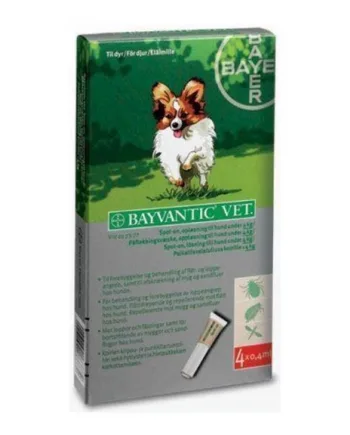 Bayvantic loppemiddel til små hunde - Effektiv beskyttelse