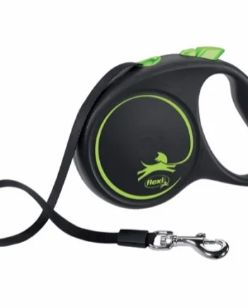 Flexi Black Design Hundebånd 5M – Elegant Kontrol til Hunde