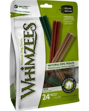 Whimzees Stix S, 28 stk – Sund hundesnack på tilbud!