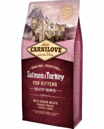 Carnilove Cat Kitten Salmon & Turkey, 6 kg