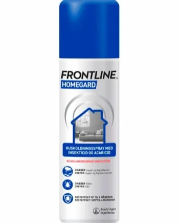 Frontline Homegard Spray 250ml – Effektiv mod lopper og flåter