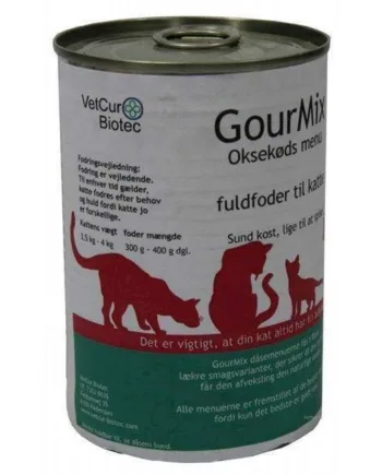 GourMix luksus kattemad med oksekød, 400g – Kvalitet til din kat!