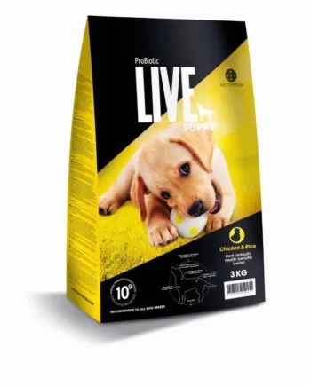 3 kg. ProBiotic LIVE Puppy - hvalpefoder med kylling