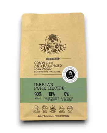 Mr. Bones Tørfoder med Iberisk Svinekød, 1 kg - Kvalitet til hunde