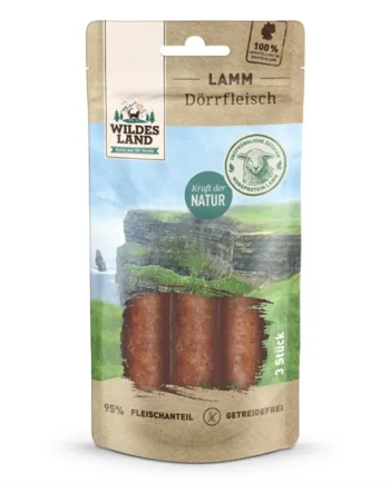 Wildes Land Lam Kødstænger til Hunde, 3 stk - Snacktilbud