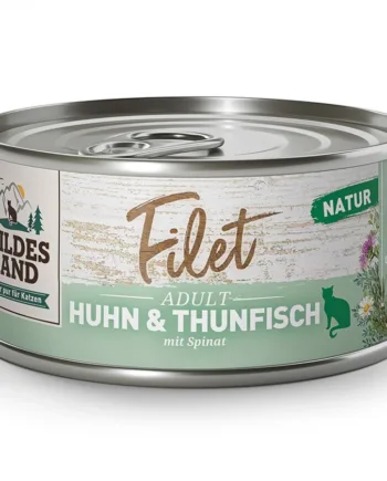 Wildes Land Cat Filet Chicken & Tuna dåsemad, 80g