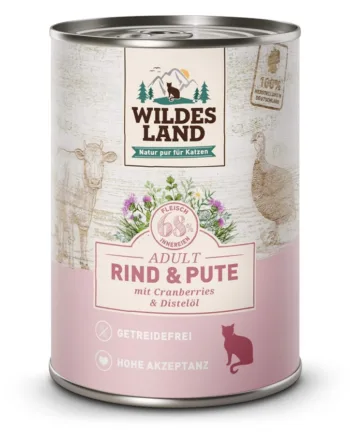 Wildes Land Cat Beef & Turkey With Cranberries, 400g