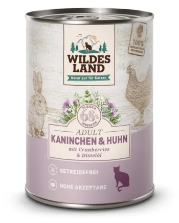 Wildes Land Cat Rabbit & Chicken With Cranberries, 400g