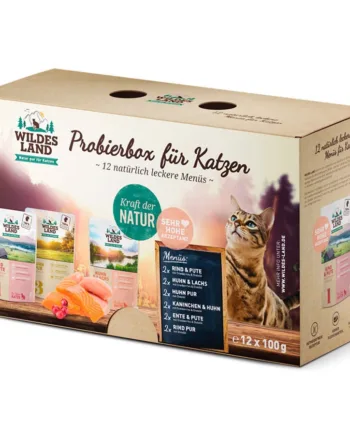 Wildes Land Cat Tastebox, 12 pouches