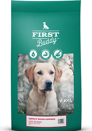 7 kg First Buddy Adult High Energy - voksenfoder med and og kanin