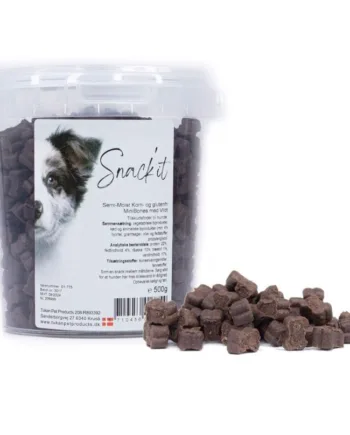 SnackIt Mini Knogler med Vildt - Lækre Hundegodbidder 500g