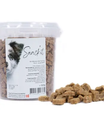 SnackIt Mini Kylling Knogler – Lækre Hundegodbidder 500g
