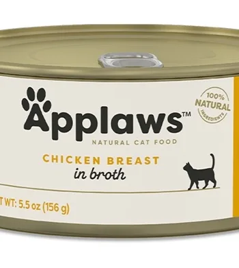 Applaws Cat Dåsemad, Chicken Breast in Broth, 156g