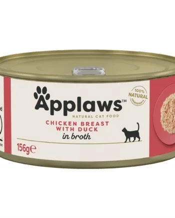 Applaws Cat Dåsemad, Chicken Breast with Duck in Broth, 156g