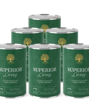 Essential Superior Living Paté til hunde, 6 x 400g - Kvalitet!
