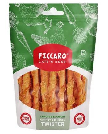 FICCARO Carrot and Chicken Twister, 100g