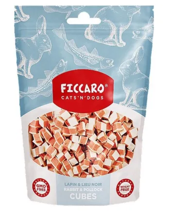 FICCARO Rabbit and Pollock Cubes, 100g