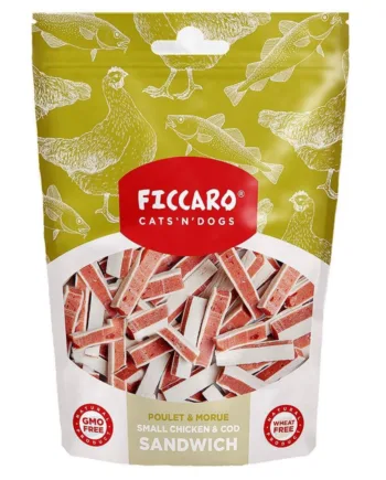 FICCARO Small Chicken and Cod Sandwish, 100g