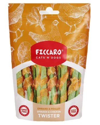 FICCARO Spinach and Chicken Twister, 100g