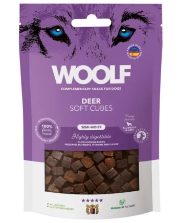 Woolf Hundegodbidder med Hjort, 100g – Uimodståelig Snack!