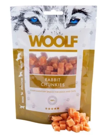 WOOLF Kanin Chunkies – Sund træningsgodbid til hunde!