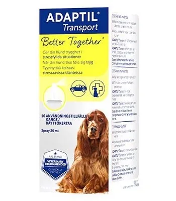Adaptil transport Spray så hunde kan få ro og slappe af, 20 ml