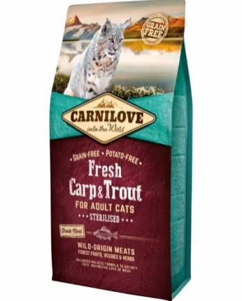 Carnilove Cat Adult Carp & Trout, 6 kg