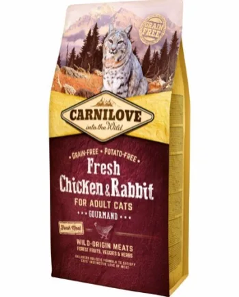 Carnilove Cat Adult Chicken & Rabbit, 6 kg