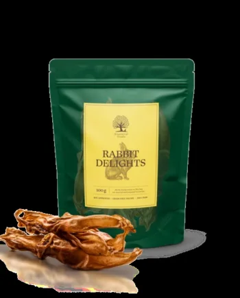 Essentielle tørrede kaninører – Sund hundesnack!