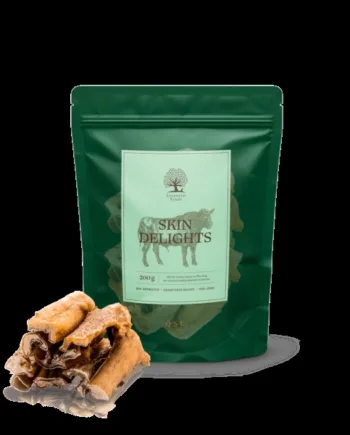 Sunde tørrede oksepandelapper til hunde - 200g godbidder