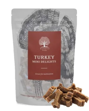 Essentielle Kalkun Delikatesser til Hunde, 100 gr - Udsalg!