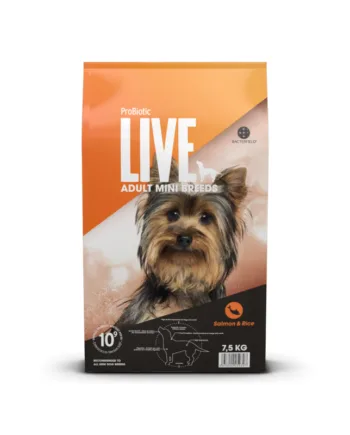 2 kg. ProBiotic LIVE Adult MINI Breeds - voksenfoder med laks til små hunderacer
