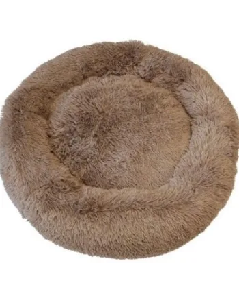 Beroligende Donut hundeseng Fluffy, Brun (4 størrelser)