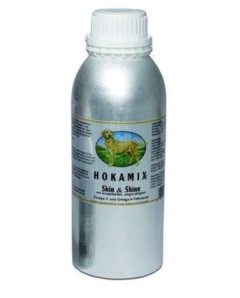 HOKAMIX Skin & Shine olie 1 liter – Pleje til hundepels!