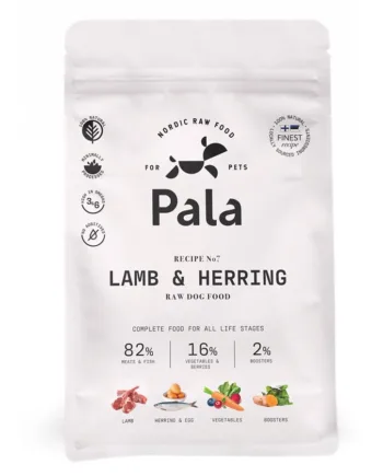 Pala Raw Dog Food Lamb & Herring, 1 kg