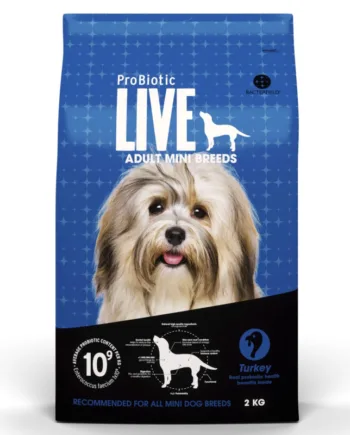 2 kg ProBiotic LIVE Adult MINI Breeds - voksenfoder med kalkun