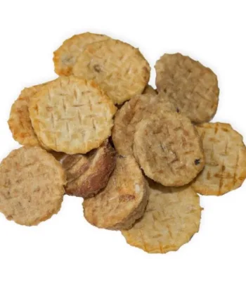 Torskefrikadeller tørret, 100g