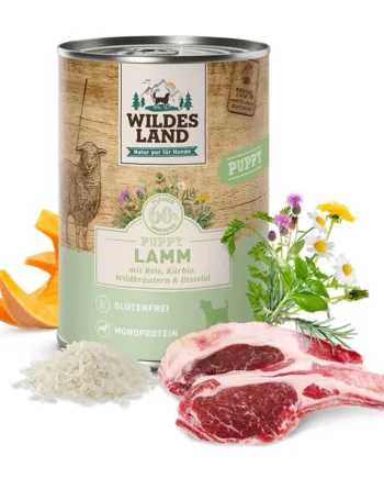 Wildes Land Hvalpemad med Lam og Ris – 400g Dåse Tilbud