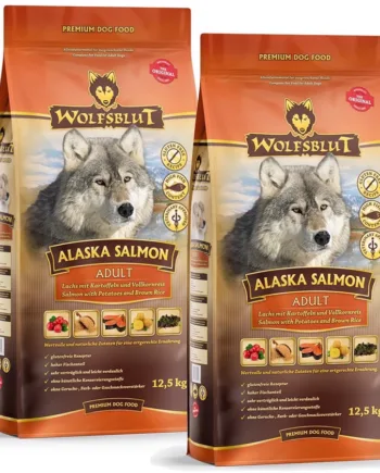 2 x 12,5 kg Wolfsblut Alaska Laks til hunde – Storkøbsudsalg!