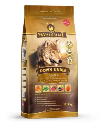WolfsBlut Down Under Hundefoder med Oksekød, 12,5 kg - Tilbud!