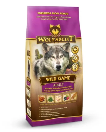 WolfsBlut Wild Game Adult, 12.5 kg - KORT DATO