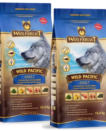 2 x 12,5 kg Wolfsblut Wild Pacific Adult – Storkøbstilbud!
