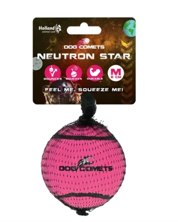 Hundelegetøj: Dog Comets Tennisbold i Pink - Mellem Størrelse