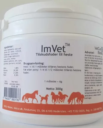 Vetcur ImVet Pulvertilskud til Heste, 300g – Fantastisk Tilbud!