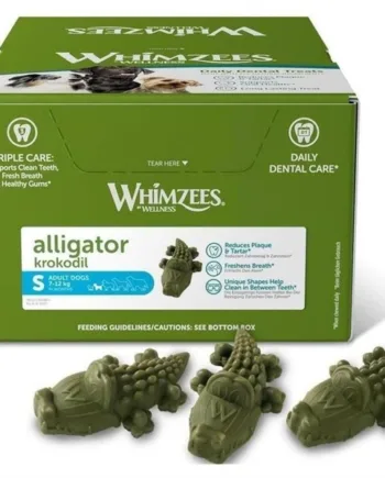 Whimzees Alligator Tandpleje Snacks – 150 stk til hunde