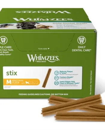 Whimzees Stix Tandpleje Godbidder – 100 stk. Kasse på udsalg!