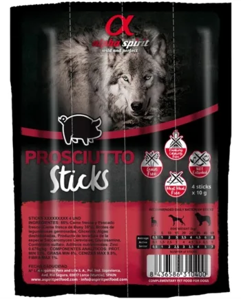 Alpha Spirit Skinke Stænger - Lækre Godbidder til Hunde!