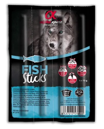 Alpha Spirit Fiskestænger – Sund hundesnack til træning