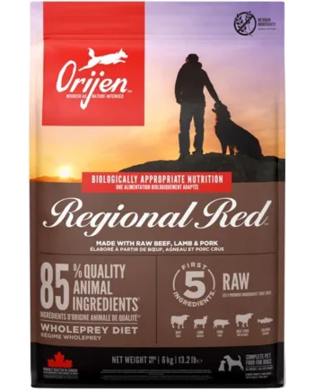 Orijen Regional Red hundefoder, 6 kg – Kvalitet til din hund!
