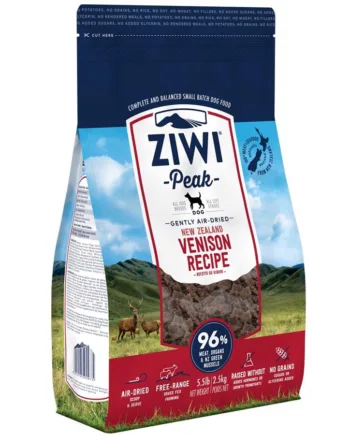 ZiwiPeak Hundefoder med Tørret Hjort - 2,5 kg Kvalitet!
